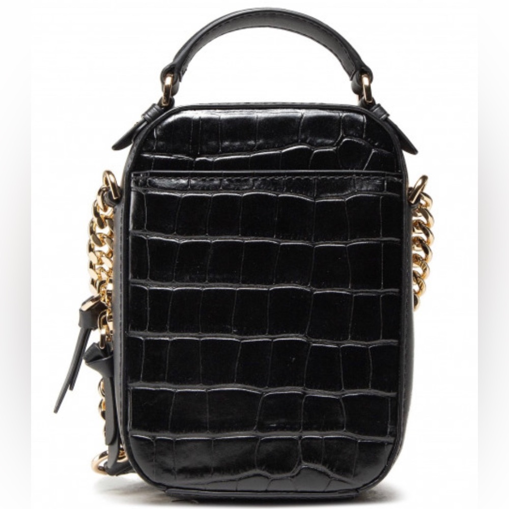 MICHAEL MICHAEL KORS Crossbody Small Handbag Black Genuine Leather AUTHENTIC New - Picture 2 of 10